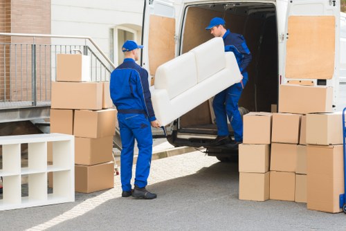Customer starting a storage booking at Millwall Storage