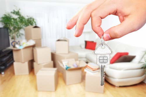 Careful packing of fragile items for Millwall flat removals
