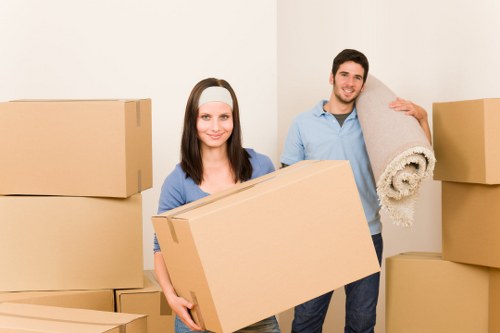 Reusable furniture and donated items prepared for charity collection