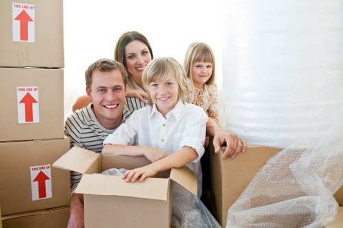 Local packing team preparing belongings in Millwall